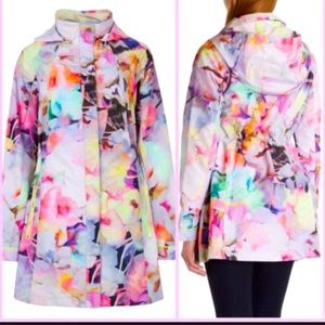 Ted Baker Neon Floral Rain Jacket